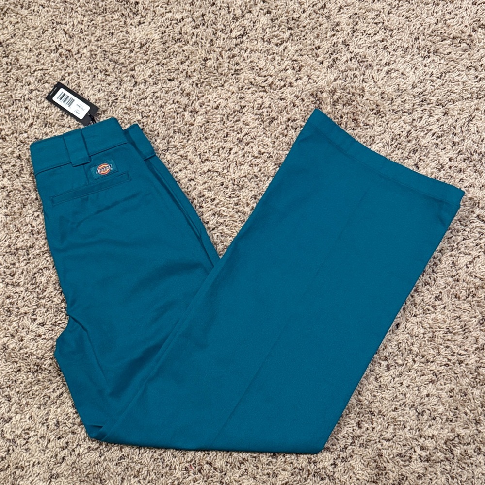 Dickies size 2 dark teal wide leg pants